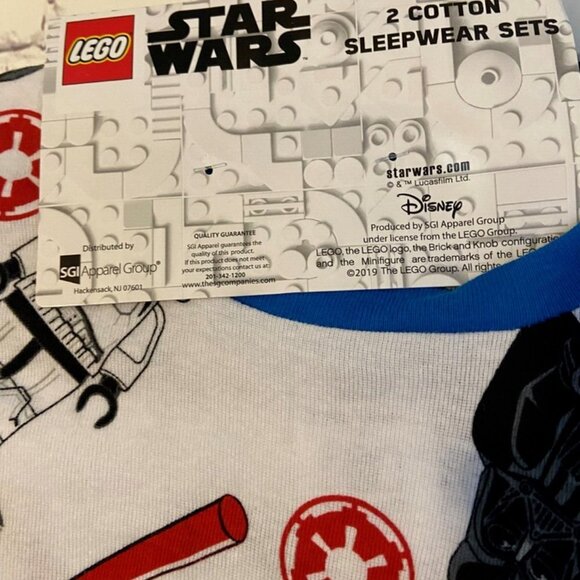 Star Wars Legos 4 pc Pajama Set Glow in the Dark Size 4 NWT - Picture 7 of 11